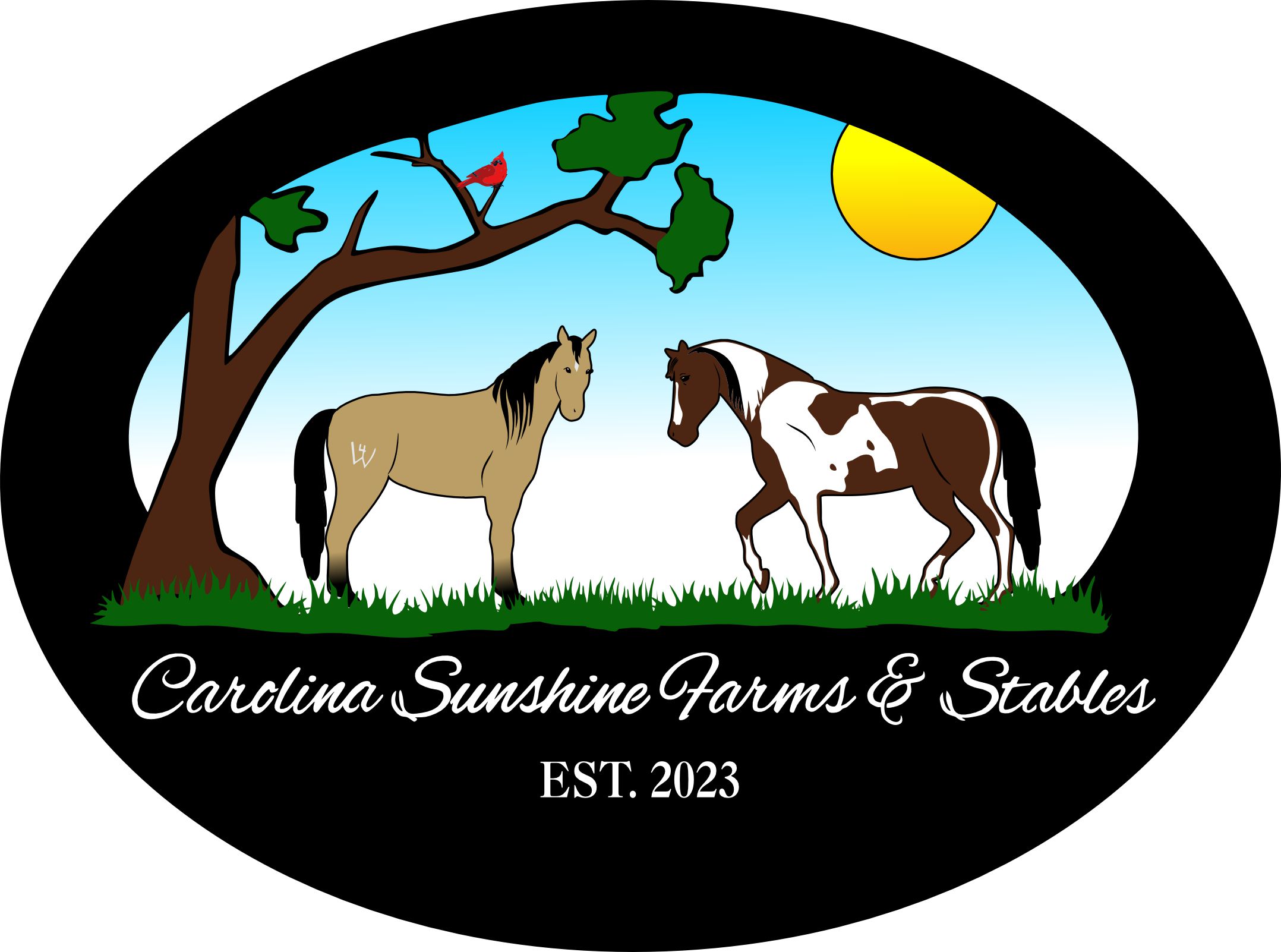 Carolina Sunshine Farms and Stables Logos